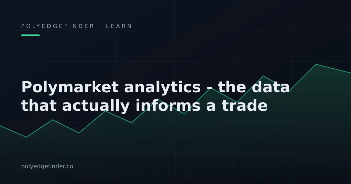 Polymarket-Analyse: Die Daten, die einen Trade wirklich tragen